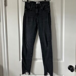 AGOLDE Sophie High‎ Rise Skinny Jeans Black Wash Size 26